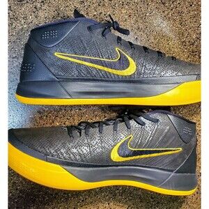 NIKE KOBE AD BM MEN SIZE 18 BLACK MAMBA GOLD AQ5164 001 LOS ANGELES LAKERS HOF